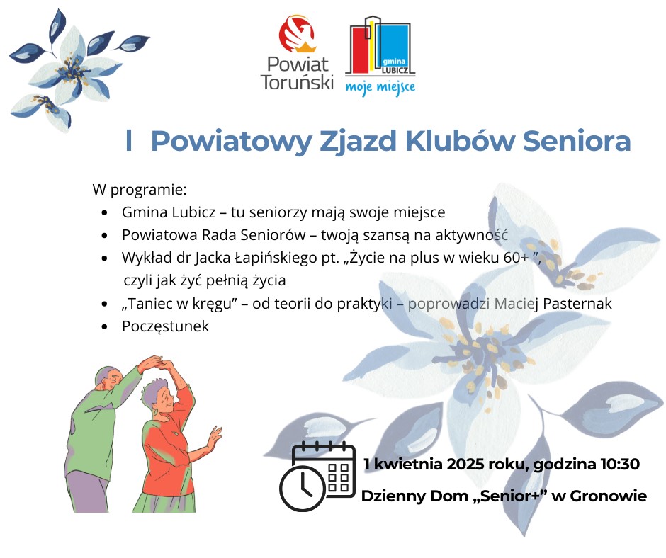 I Powiatowy Zjazd  Klubów Seniora –  zapraszamy 1 kwietnia!